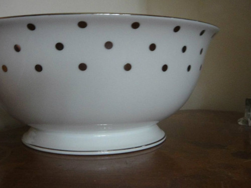 Lenox Kate Spade Larabee Road Platinum Dot Round serving Bowl