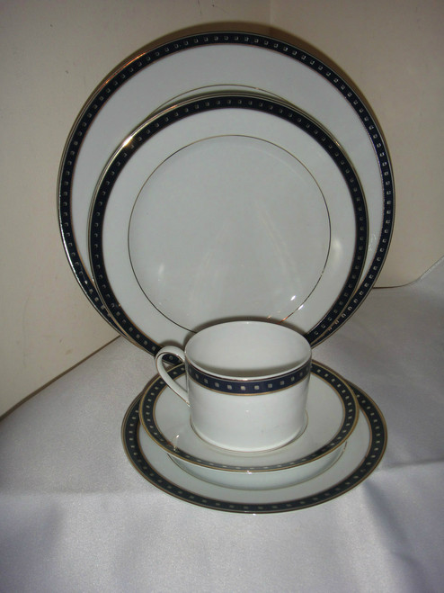 Christofle Babylone Bleu 5pc Place Setting 