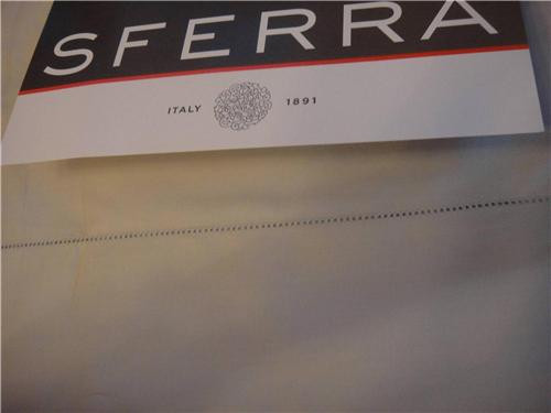 Sferra Celeste  4pc King Sheet Set Egyptian Cotton Percale Dove Grey New