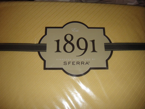 1891 Sferra Opera 5250 Full Queen Blanket Canary Yellow New 