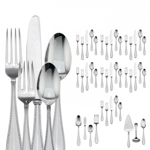 Vera Wang  Vera Lace 18/10 stainless 67 pc Flatware set for 12  