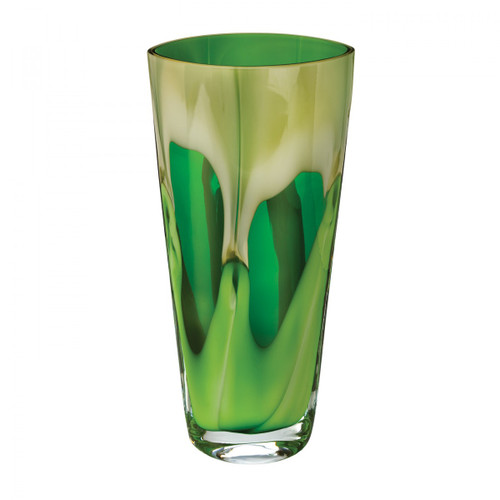  Evolution by Waterford Peridot Whisper 13in Vase 