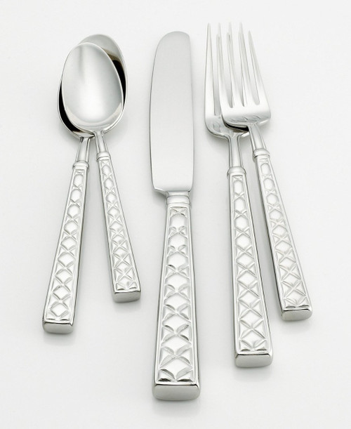Kate Spade Classic Quilted 18/10  Stainless Flatware 67PC Set