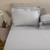 Frette Doppio Ajour Double Hemstitch King Duvet Cover Set Grey