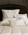 Donna Karan Home Modern Classics White Gold 100% Silk Full Queen Quilt Coverlet Set