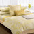 Calvin Klein Moso Leaves Endive Queen Comforter Italian Cotton Set