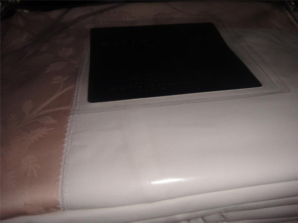 Ralph Lauren Ashmont  Pink Jacquard  9PC Queen Duvet Cover Set 