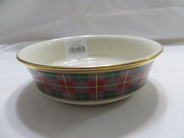 Lenox Holiday Tartan Dessert Ice Cream Bowl  5.25" New