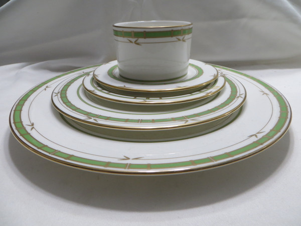 Lenox  Kate Spade Pompano Point  Green 5PC China Dinnerware 