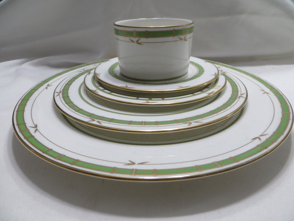 Lenox  Kate Spade Pompano Point  Green 5PC China Dinnerware 