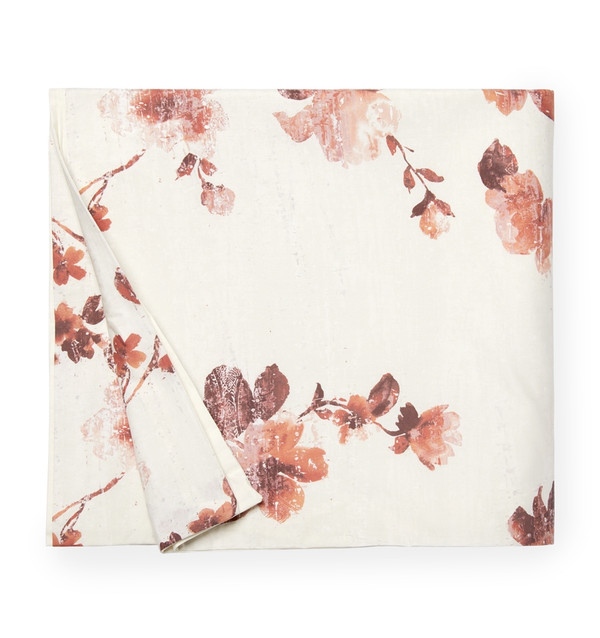 Sferra Barletta Duvet Cover Long Staple Cotton Brick
