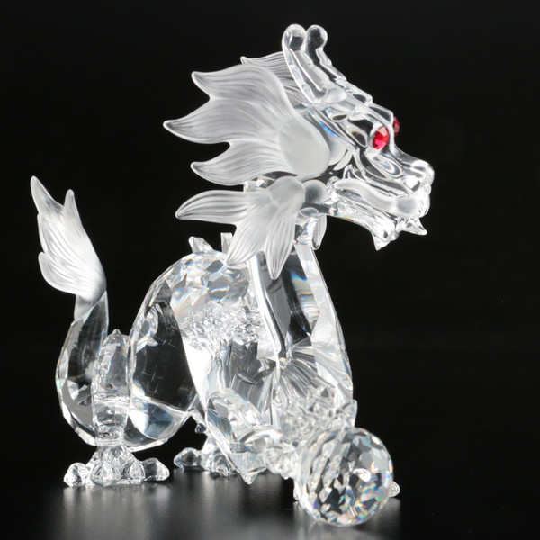 Swarovski Crystal Dragon Fabulous Creatures Red Eyes  Mint No Box COA