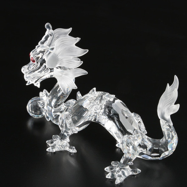Swarovski Crystal Dragon Fabulous Creatures Red Eyes  Mint No Box COA