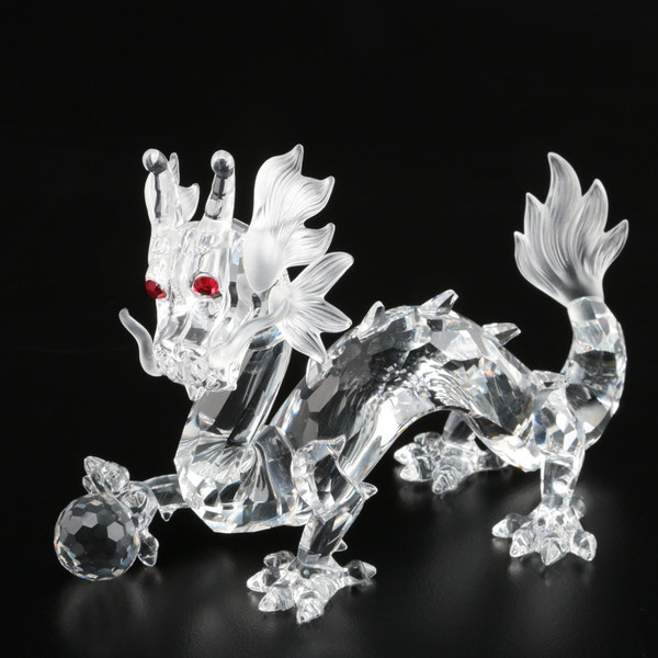 Swarovski Crystal Dragon Fabulous Creatures Red Eyes  Mint No Box COA
