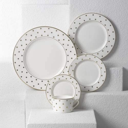 Kate Spade Larabee Road Gold 5 Piece Place Setting By Lenox