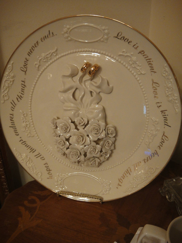 Lenox United In Love Personalized Wedding Display  Plate  New in Gift Box
