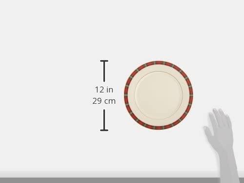 Lenox Winter Greetings Tartan Plaid Dinner Plate