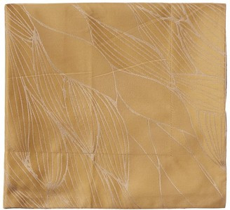 Frette Fronda Arredo Jacquard  King Duvet Cover Set Gold Leaf Italy New Bedset