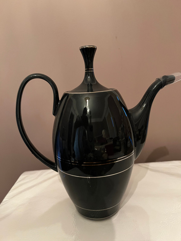 Thomas Obrien Reed And Barton Tiago Slate Blue Coffee Pot New