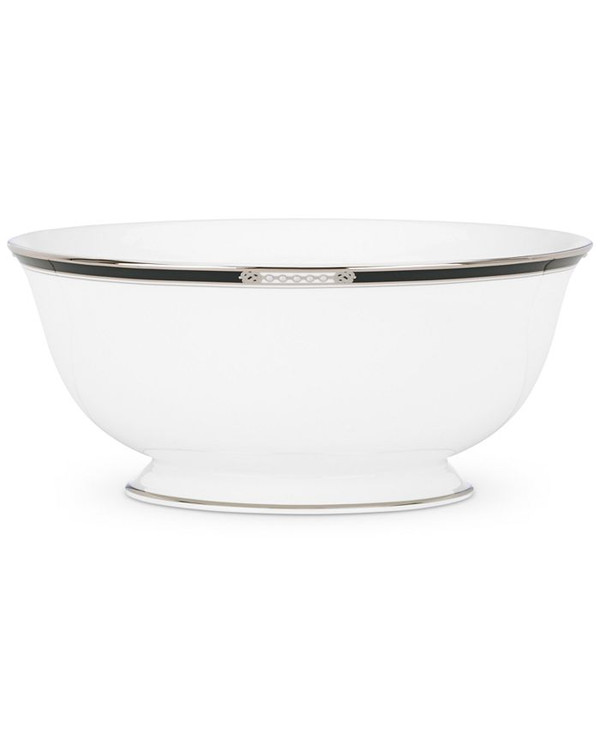 Lenox Hancock Platinum White Bone China 5pc Dinnerware Set