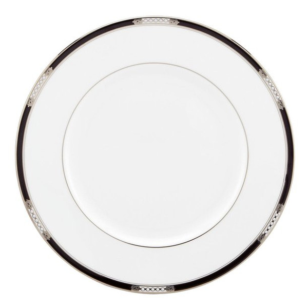 Lenox Hancock Platinum White Bone China 5pc Dinnerware Set