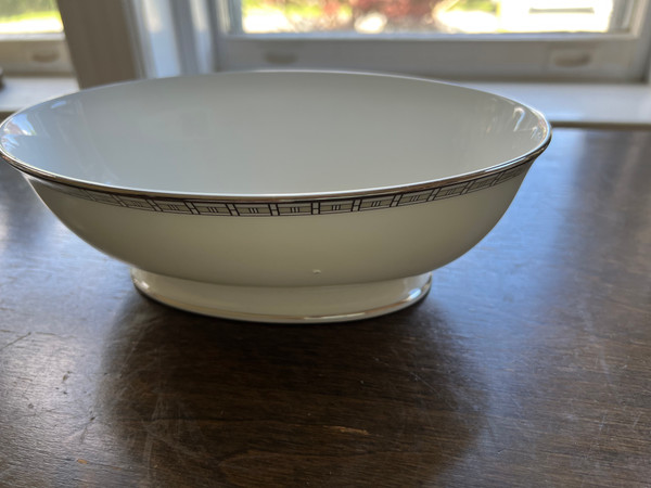 Lenox Timeless Bone China Open Oval Vegetable Bowl Made in USA