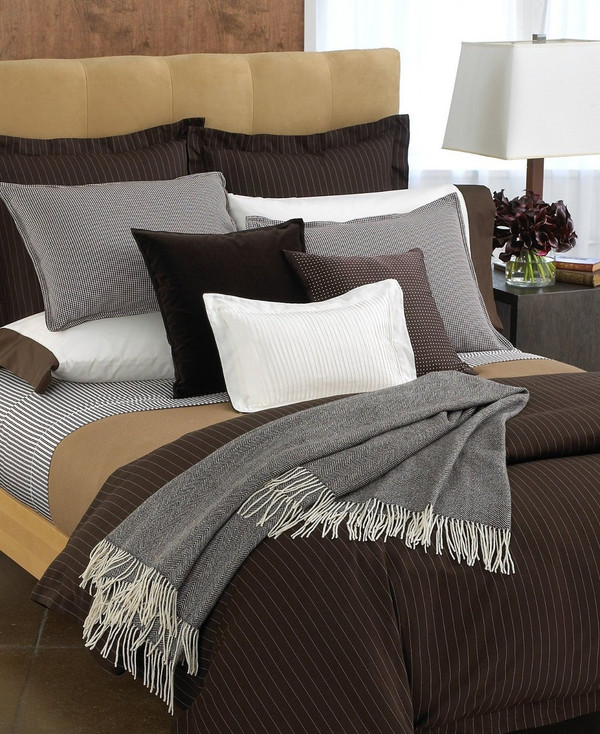 Ralph Lauren Metropolitan Stripe Standard Pillowcase Pair New