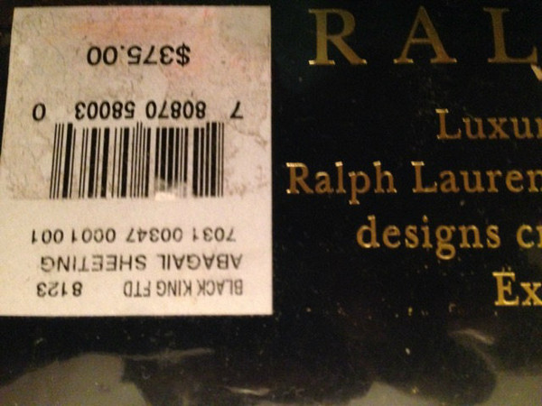 Sferra for Ralph Lauren Black Label Abagail Floral King Fitted Sheet 400tc New