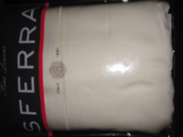 Sferra Milos 1000 Euro Continental Sham Ivory Egyptian Cotton Sateen New