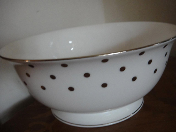 Lenox Kate Spade Larabee Road Platinum Dot 62P China Set  for 12 New