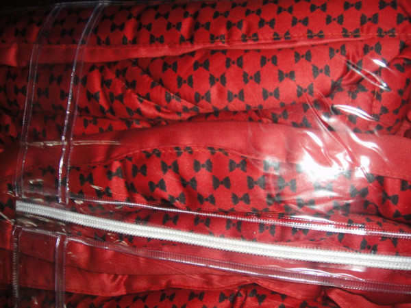 Frette Edmond Pickfair King Comforter and Sheet Set with Regular Shams Red New