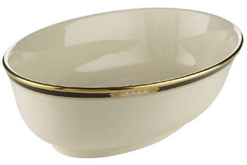Lenox Hancock Gold-Banded China Open Vegetable Bowl New 