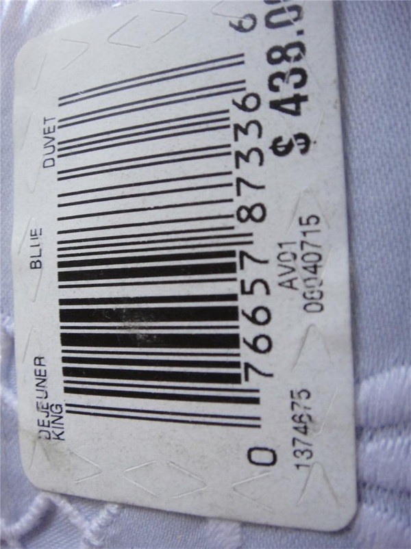 Court of Versailles Dejeuner Light Blue Embroidered King Duvet Cover  New