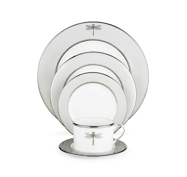 Lenox Kate Spade June Lane Platinum Dinnerware 52 p Set for 8 New