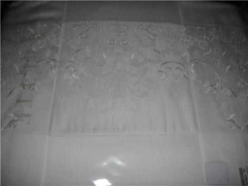 Frette Turandot Ricamo King 7P Embroidered Duvet & Sheet Set White / White New