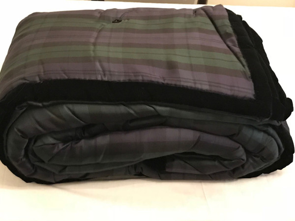 Ralph Lauren Blackwatch 100% Silk  Nightspread & Euro Shams New 