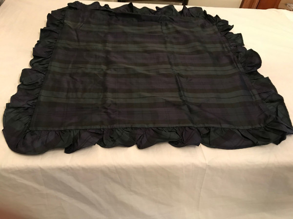 Ralph Lauren Blackwatch 100% Silk  Nightspread & Euro Shams New 