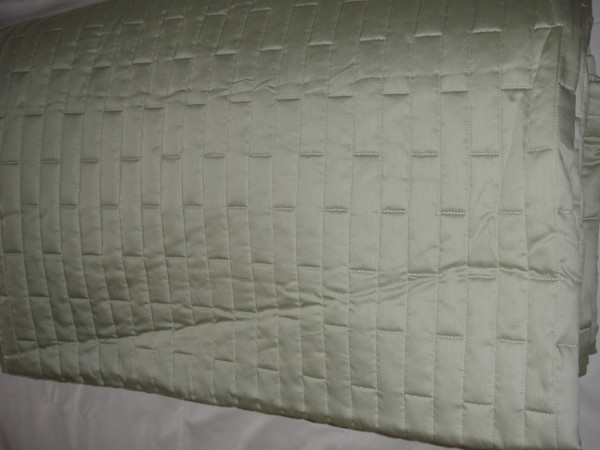 Sferra Sesto Leaf Green Full/ Queen Quilt Blanket  Cover Set New 