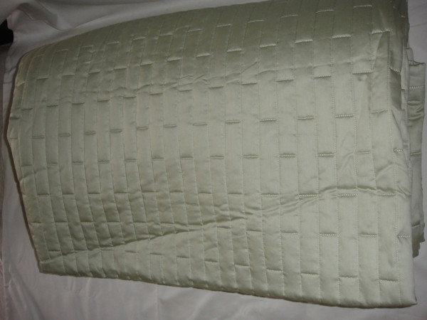 Sferra Sesto Leaf Green Full/ Queen Quilt Blanket  Cover Set New 