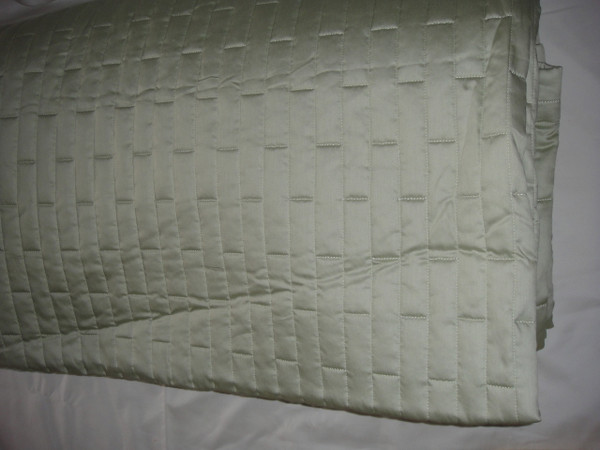 Sferra Sesto Leaf Green Full/ Queen Quilt Blanket  Cover Set New 