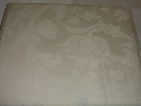 Sferra Vinetti Full Queen Duvet Cover Ivory New 