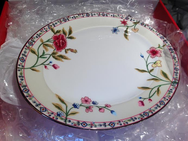 Lenox Scalamandre Bouvier 13 Inch Oval Platter New in Box