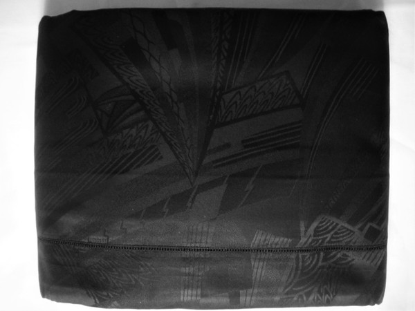 Sferra Lauren Shanghai Luxe  Josephine Egyptian Cotton Black Queen  Sheet Set New 1st