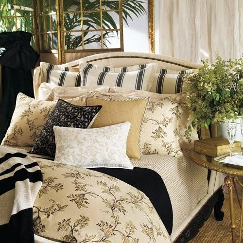 Ralph Lauren Plage D'or Champagne Floral King Duvet Cover Set 12pc 