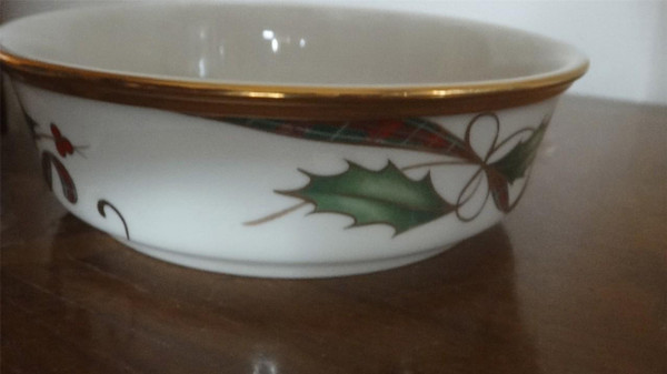 Lenox Holiday Nouveau Gold All Purpose Cereal Bowls 4 New 