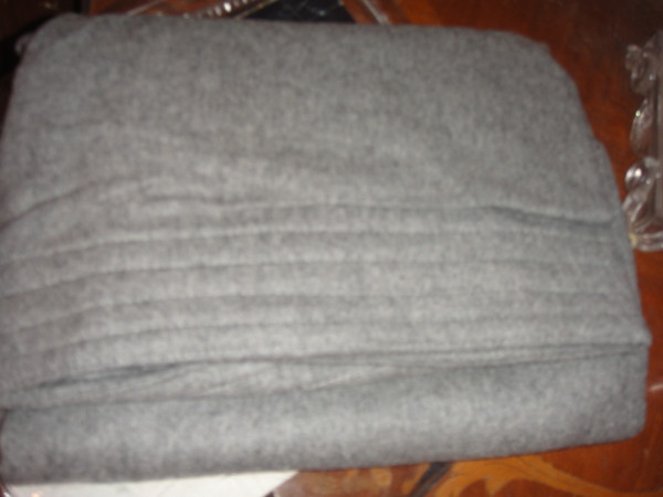 Ralph Lauren Grey Flannel Cashmere Euro Sham 