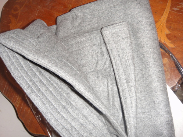 Ralph Lauren Grey Flannel Cashmere Euro Sham 