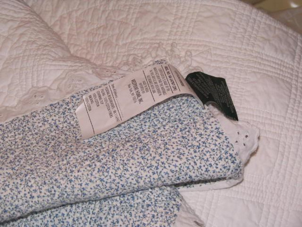 Ralph Lauren Cottage Hill Blue White 13PC King Quilt Set New