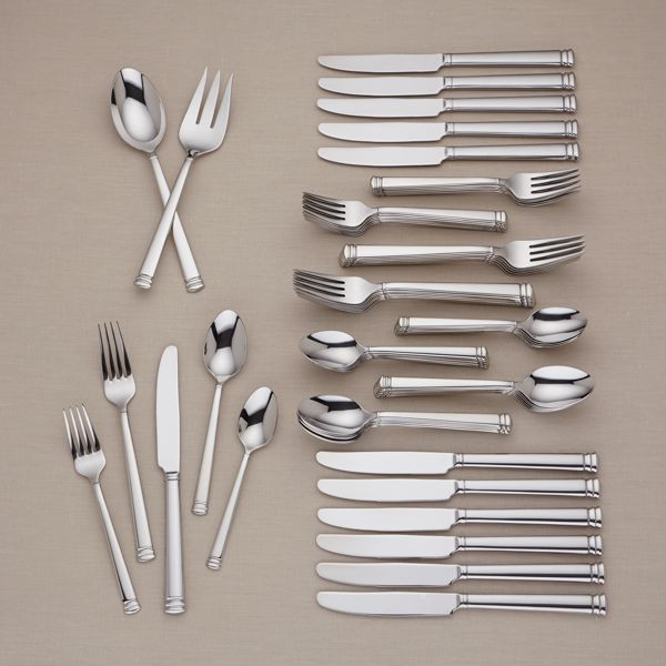 Summerton 62-piece Stainless Flatware Set by Lenox