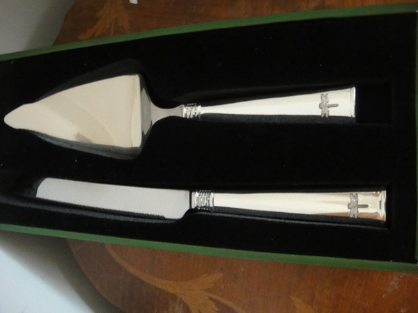 Kate Spade June Lane 2PC Silverplate Dessert Set 